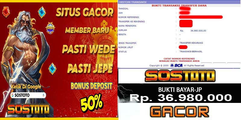 SOSTOTO: Situs Slot Gacor Hari ini Jp Pasti Bayar Tuntas